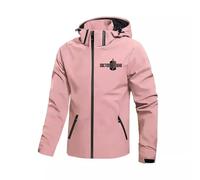 Chaqueta con capucha y cremallera para hombre, estilo Doctor Who, de manga larga, con cordón ajustable, para primavera y otoño, resistente al viento y con bolsillo,D-3x_l