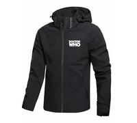 Chaqueta con Capucha y Cremallera para Hombre, Estilo Doctor Who, Sudadera de Manga Larga a la Moda, para Correr, Hacer Ejercicio, con Capucha extraíble,A-x_l