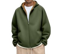 Chaqueta con forro polar para hombre, ligera, para senderismo, a la moda, color liso, abrigos, abrigos, abrigo, invierno, con bolsillos, sudadera con capucha, manga larga, ciclismo, entrenamiento