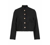 Chaqueta corta abotonada Mujer Talla 36. Color Negro