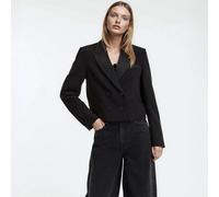 Chaqueta corta, de corte recto, Spencer. Talla 42. Color Negro