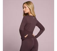 Chaqueta corta sin costuras Tempo para mujer de MP - Fudge - XS