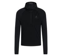 Chaqueta cortaviento Odlo Capucha capa media 1/2 cremallera - ZEROWEIGHT PRO PW SEAMLESS WINDPROOF (negro) Hombre