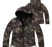 Brandit Windbreaker Frontzip Chaqueta de dama, Camuflaje oscuro, Talla L