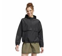 Chaqueta cortavientos con media cremallera Future Icons Mujer Talla L. Color Negro