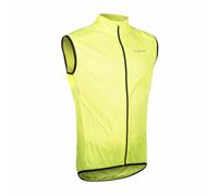 Chaqueta cortavientos gist amarilla fluorescente sin mangas s -5258
