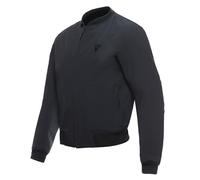 Dainese - Bhyde No-Wind Tex Jacket, Chaqueta Bomber para Moto, Tejido Cortaviento e Hidrófugo, Protecciones Blandas en Hombros y Codos, Chaqueta de Moto para Hombre, Negro, 48