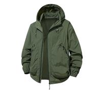 Chaqueta cortavientos ligera para hombre, ropa de verano para hombre, para parejas, chaqueta fina transpirable con capucha, para deportes al aire libre, manga larga, estilo cargo, para exteriores