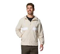 Columbia Spire Valley Hooded Windbreaker men's dark stone, white XXL