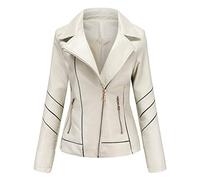Chaqueta Cuero Mujer Chaqueta Mujer Beige Cuero Negra Jacket Women Piel Sintetica Verde Militar Vaquera Con Borrego Abrigo De Entretiempo Ropa Chaquetas Chaqueton Negro Windproof Invierno Primavera
