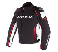 DAINESE Chaquetas Racing 3 D-Dry Black / White / Fluo-Red 44