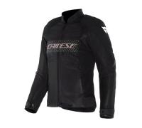 Chaqueta Dainese Herosphere Air Tex para moto de verano, color negro, blanco y r