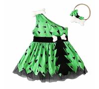 Chaqueta de 3 a 6 meses para niñas pequeñas, disfraz de hombre de las cavernas, disfraz de Halloween para perro histórico de malla de tul para Halloween, manta elástica para recibir (verde, 3-6 meses)