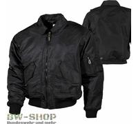 CHAQUETA DE AVIADOR BRANDIT US CWU NEGRA CHAQUETA DE PILOTO DEL EJÉRCITO CHAQ...