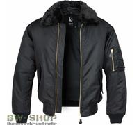 CHAQUETA DE AVIADOR BRANDIT US MA2 CON CUELLO DE PIEL NEGRA CHAQUETA DE PILOT...