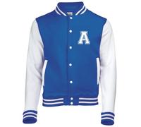 Chaqueta de béisbol con inicial en la parte delantera - Edward Sinclair - Royal Blue & White Sleeves 12-13 años