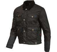 Merlin Millington D3O Chaqueta encerada para moto, negro, tamaño S para Hombres