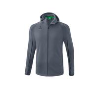 erima Liga Star-Chaqueta de Entrenamiento con Capucha, Gris/Negro, L Unisex Adulto