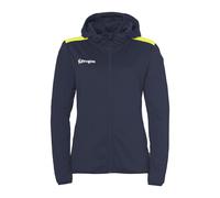 Kempa balonmano Emotion 27 Chaqueta con capucha para mujer Chaqueta deportiva para mujer y niña con capucha forrada - forro polar en el interior - con bolsillos con cremallera