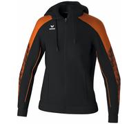 erima Chaqueta de entrenamiento con capucha EVO STAR (1032441) Mujer, negro/naranja, 42