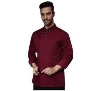 Chaqueta de cocinero para mujer y hombre, de manga larga, clásica, uniforme, para gastronomía, restaurante, transpirable, unisex, ropa de cocina con bolsillos, botones, ropa de trabajo, ropa de