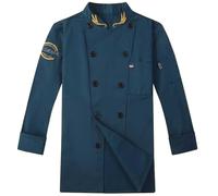Chaqueta de cocinero personalizada para hombre, chaqueta de panadero, chaqueta de cocina, camisa de cocinero, camisa de cocina, restaurante, hotel, cafetería, chef disfraz, transpirable, uniforme de