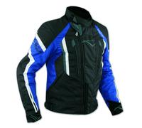 Chaqueta de Cordura Tela Moto extraíble Termica impermeable Sport Touring Azul