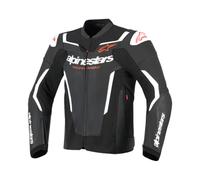 Chaqueta de cuero Alpinestars GP Force V2 - negro/blanco
