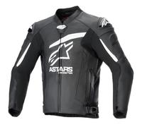 Chaqueta de cuero Alpinestars GP Plus R V4 Airflow negro/blanco