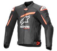 Chaqueta de cuero Alpinestars GP Plus R V4 Airflow negro/rojo Flo/blanco