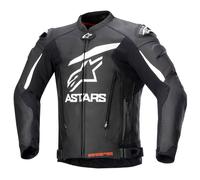 Chaqueta de cuero Alpinestars GP Plus V4 negro/blanco