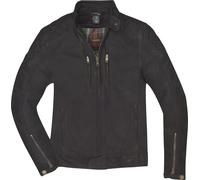 Chaqueta de cuero de motocicleta Merlin Stockton, negra, S