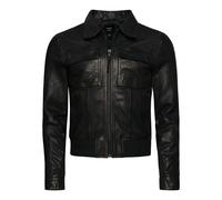 Chaqueta de cuero estilo años 70 Superdry M