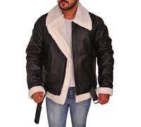 Chaqueta de cuero marrón con forro de Rocky IV Sylvester Stallone Rocky Balboa