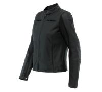 Chaqueta de cuero negra Dainese Razon 2 Lady