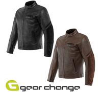 Chaqueta de cuero para motocicleta Dainese Merak 58G - marrón