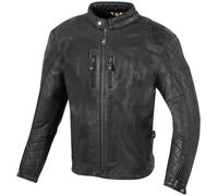 Chaqueta de cuero para motocicleta Merlin Cambrian, negra, 4XL