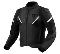Chaqueta de cuero para motociclista Revit Automate negra 54