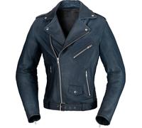 Chaqueta de cuero para mujer Büse Lancaster, azul oscuro, 38