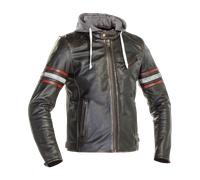 Richa Toulon 2 Chaqueta de cuero para moto, negro/rojo, Talla 66