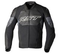 RST Pro Series Supersport-K Chaqueta de cuero para moto, negro/gris, Talla M