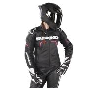 Chaqueta de cuero Spidi Evorider 2 Mujer Negro/Fucsia44 Negro,Fucsia