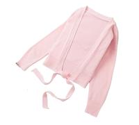 Chaqueta de Danza Ballet Leotardo de Gimnasia for niños, Chaqueta de Manga Larga for niñas, suéter Envolvente, Abrigo Superior, Leotardos de Ballet, Ropa de Baile de Cintura Alta(Pink,105cm)