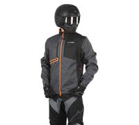 Acer nduro-One, chaqueta textil 3XL male Negro/Naranja Neón