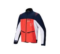 Alpinestars Lite-Dura Softshell Chaqueta de motocross, blanco-azul-naranja, tamaño 2XL para Hombres