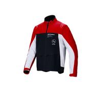Alpinestars Lite-Dura Softshell Chaqueta de motocross, negro-blanco-rojo, tamaño M para Hombres