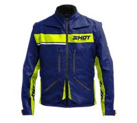 Shot Contact Assault 2.0 Chaqueta de motocross, azul-amarillo, tamaño 3XL para Hombres