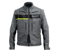 Shot Contact Assault 2.0 Chaqueta de motocross, gris-amarillo, tamaño 2XL para Hombres