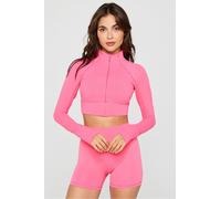 Chaqueta de entrenamiento corta PureLuxe Fabletics Rosa Womens XXL-1X