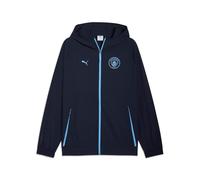 PUMA Manchester City FC Chaqueta de Entrenamiento Pumatech para Hombres 25/26, Azul (Deep Navy x Team Light Blue), L
